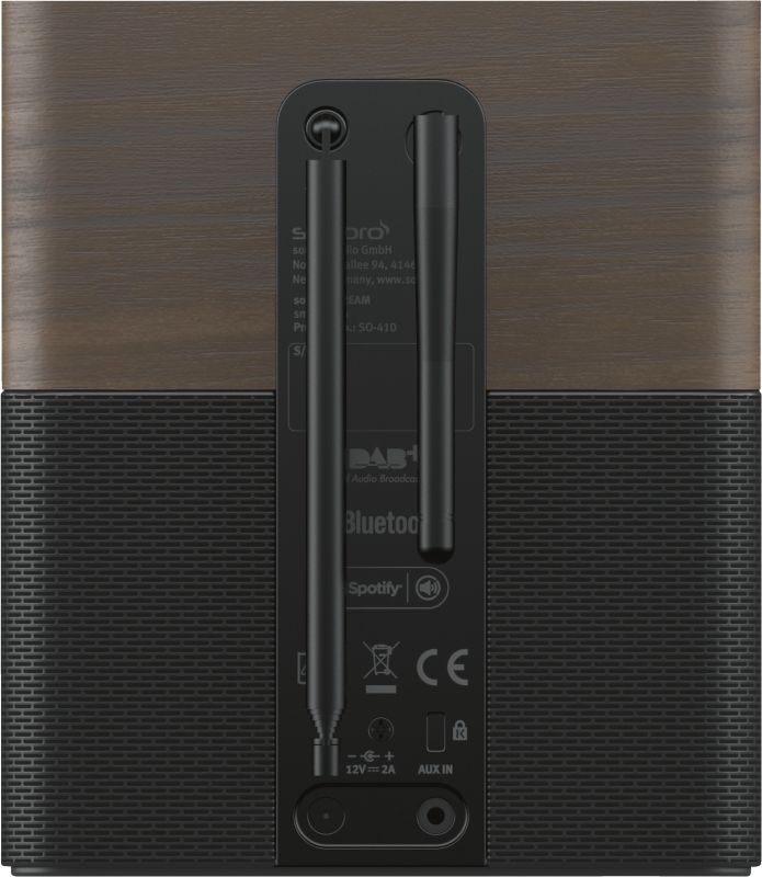 Sonoro  radio design STREAM noix-noir