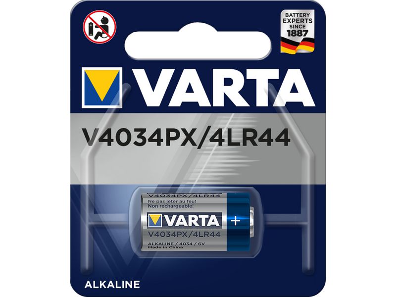 Varta Pile bouton V4034PX/ 4LR44 1 pièce