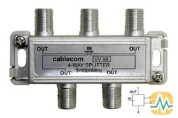 [Répartiteur] Répartiteur 4 voies, 7.4 dB Cablecom VV-08