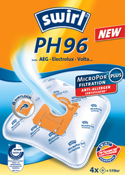 [sac aspirateur] Swirl Sac filtrant pour aspirateur PH86 / PH96 4 pièces