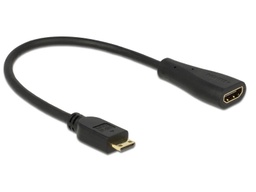 [65650] Delock Câble adaptateur Mini-HDMI - HDMI Noir