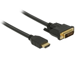 Delock Câble HDMI - DVI, 2 m, bidirectionnel