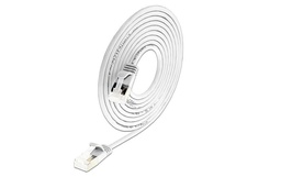 Wirewin Câble patch slim Cat 6A, U/FTP, 0.5m, Blanc