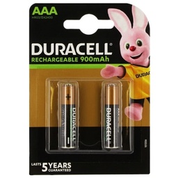 Duracell Piles AAA, rechargeables, HR03/DX2400, 2 pièces