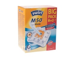 Swirl Sac filtrant pour aspirateur M50 Big Pack 10 Pièce/s