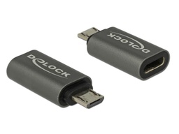 [65927] Delock Adaptateur USB 2.0 USB-C Buchse - MicroB-USB-Stecker