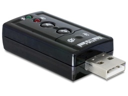 [63926] Delock Carte son USB2.0, Virtual 7.1, 24Bit/96Khz 3,5mm In/Out