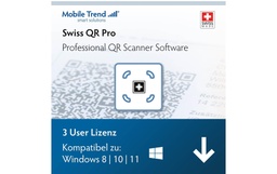 Mobiletrend Swiss QR Scanner Pro ESD, version complète, 3 utilisateur, DE/FR/EN/IT