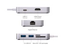 Minix Adaptateur USB-C Multiport &amp; HDMI pour MacBook Pro, Gris