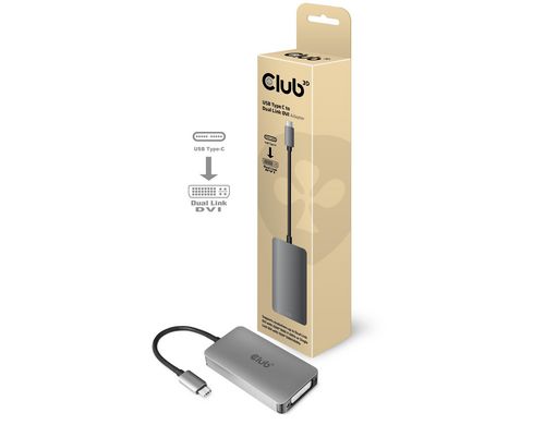 Club 3D Adaptateur USB Type-C - Dual Link DVI-I, actif - disponible à Cossonay