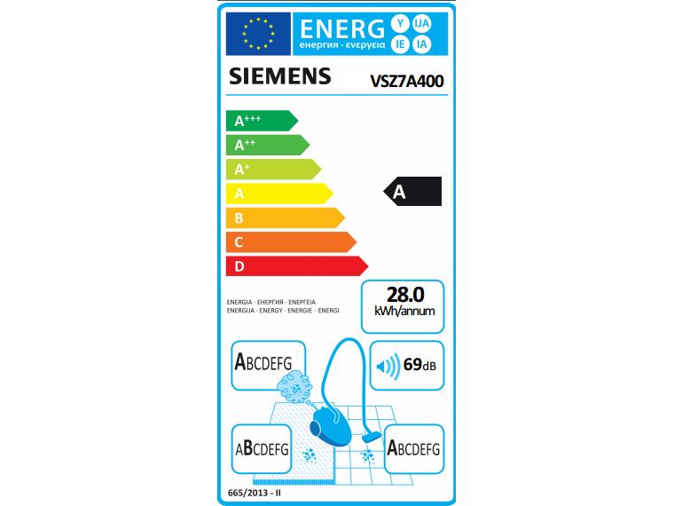 Siemens Aspirateur traîneau Z7.0 VSZ7A400