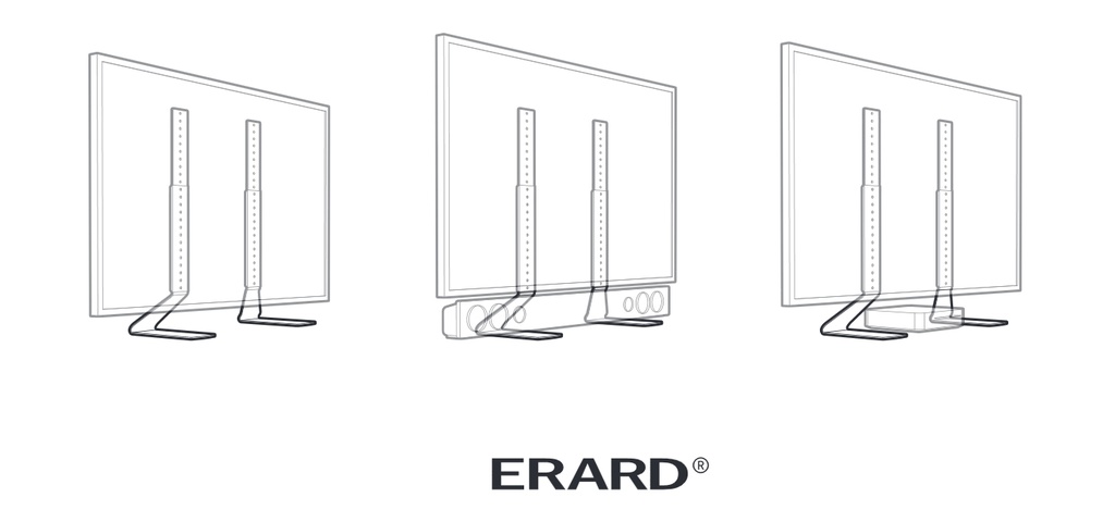 FitUp XL Support table 40&quot; à 65&quot; ERARD
