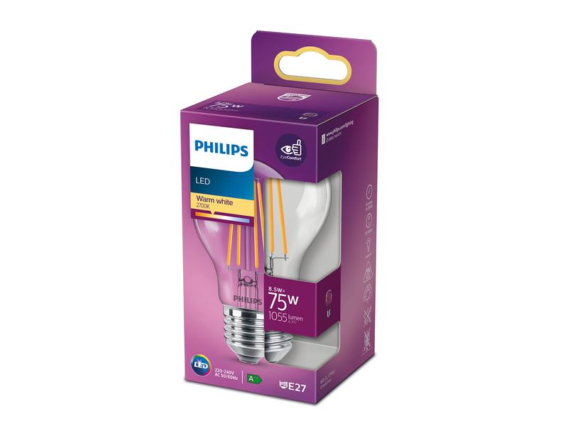 Philips Lampe 8.5 W (75 W) E27 Blanc chaud