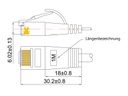Wirewin Câble patch slim Cat 6, UTP, 0.5 m, Blanc