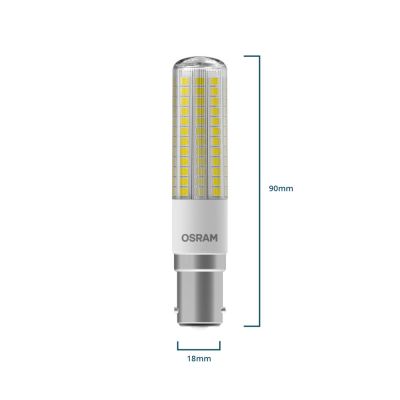 Osram LED Special T Slim B15d 7W 827 | Remplacement 60W