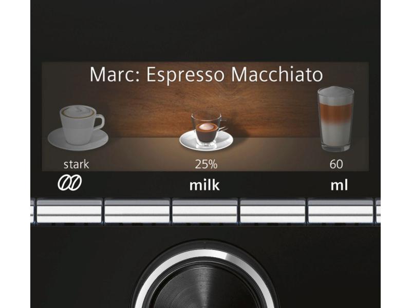 Siemens Machine à café automatique TI923509DE Argenté, Noir
