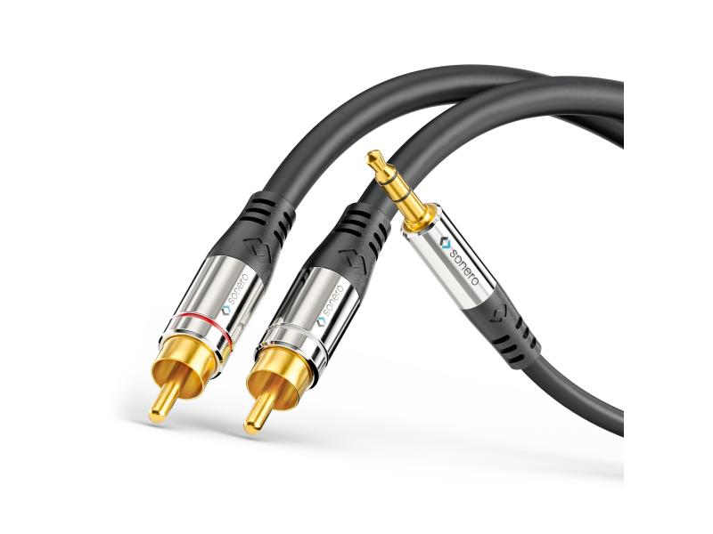 sonero Câble audio jack 3,5 mm - Cinch 1 m