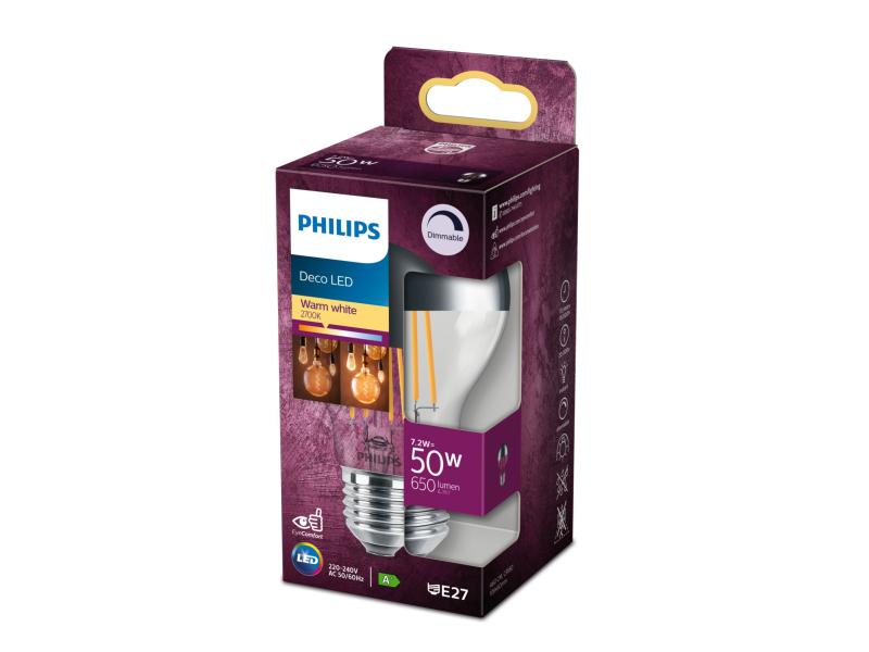 Philips Lampe 7,2 W (48 W) E27 Blanc chaud