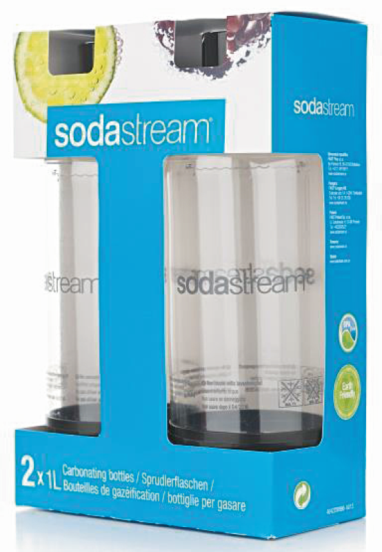 Duopack bouteille 1 litre noir Sodastream