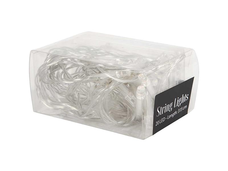 Creativ Company Guirlande lumineuse LED 315 cm, Transparent - disponible à Cossonay