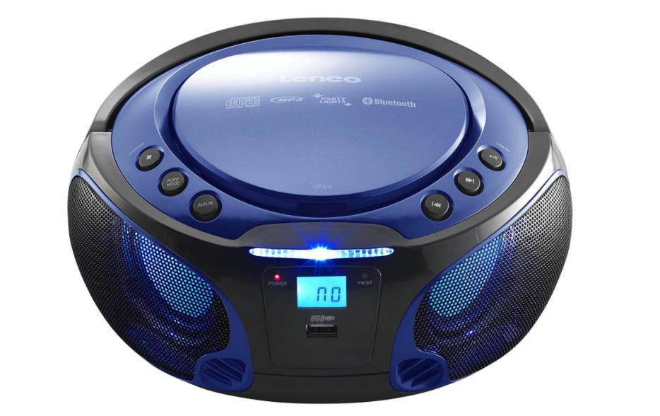 Lenco Lecteur radio/CD SCD-550 Bleu