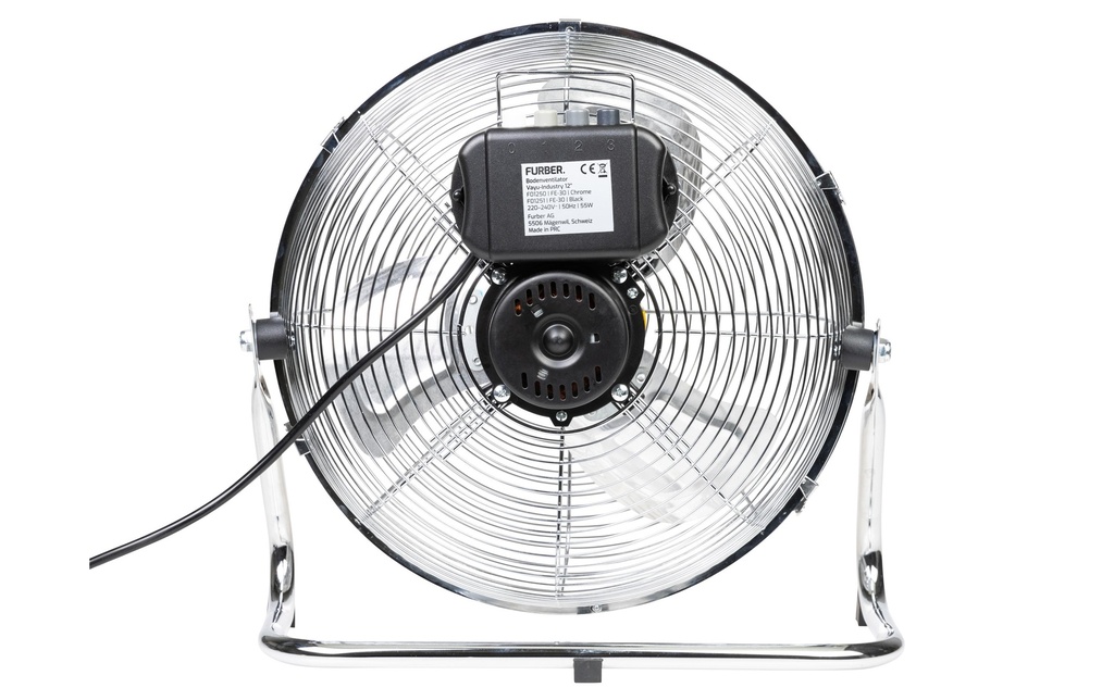 FURBER Ventilateur au sol Vayu-Industry 12'' Chrome