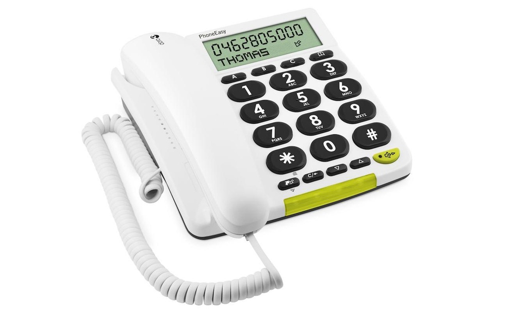 Doro Téléphone de bureau PhoneEasy 312cs Blanc