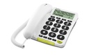 Doro Téléphone de bureau PhoneEasy 312cs Blanc