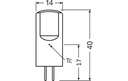 OSRAM Lampe Star Pin 30, 2.6 W, G4 Blanc chaud