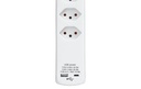 STEFFEN Bloc multiprises POWER EASY 6x T13, 1x USB-A/USB-C PD, Blanc