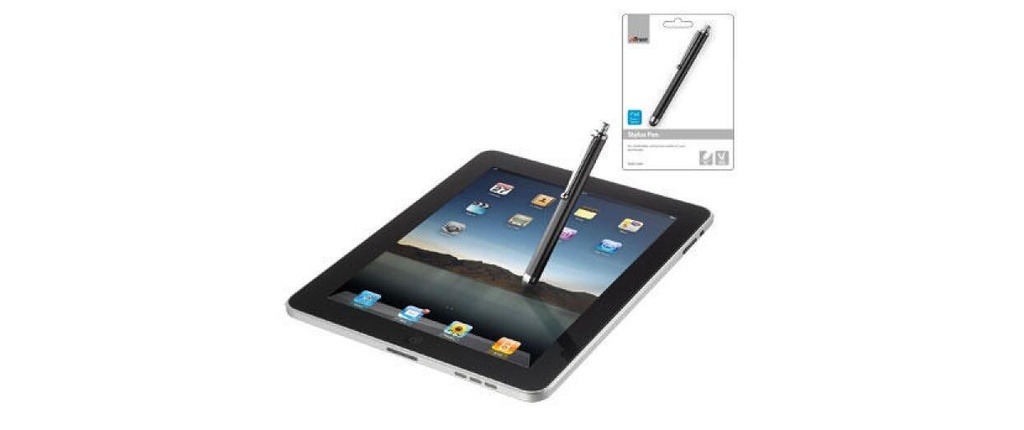 Trust Stylo de saisie Stylus pen pour tablettes et Smartphones, noir