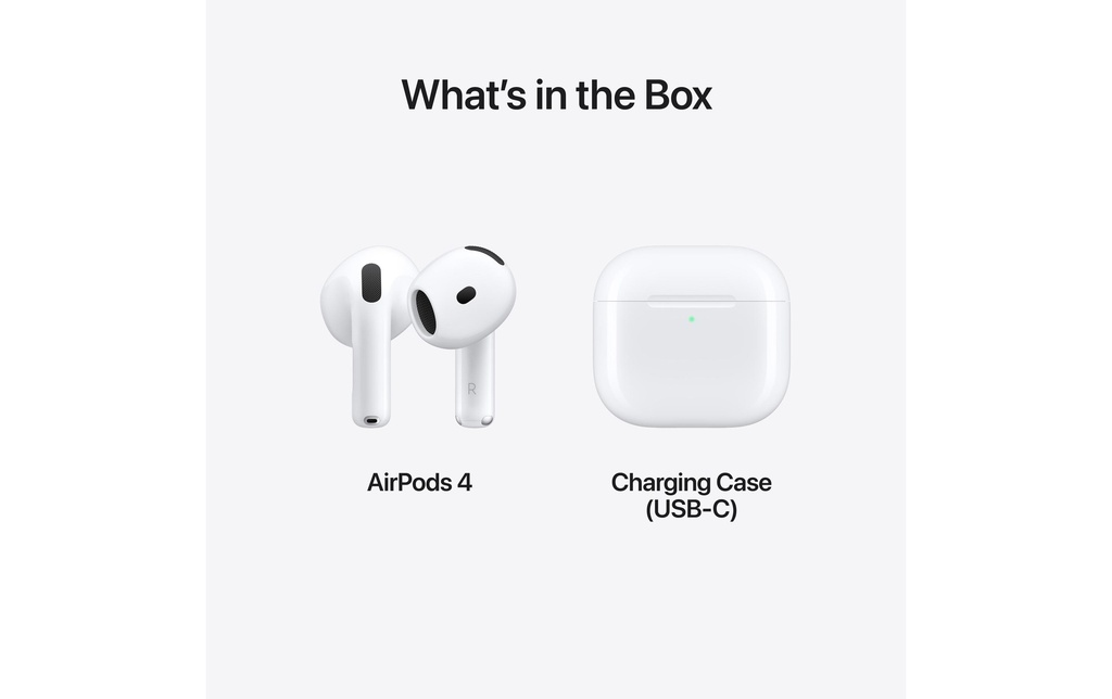 Apple Écouteurs True Wireless In-Ear AirPods 4 USB-C
