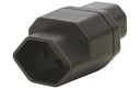 STEFFEN Fiche adaptateur C14 - T13 Noir