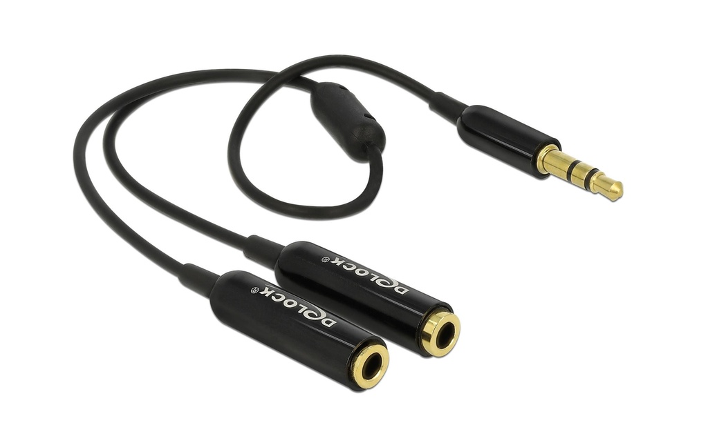 Delock Câble audio jack 3.5 mm, male – female, 0.25 m