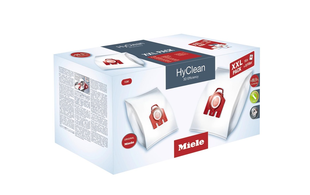 Miele Sac filtrant pour aspirateur FJM XXL HyClean 3D 16 Pièce/s