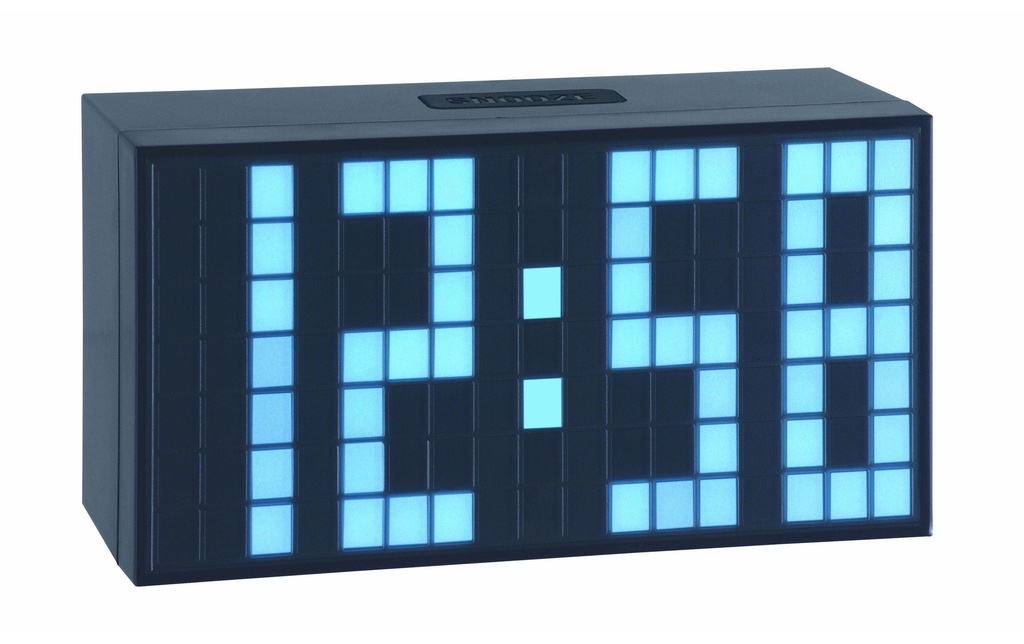TFA Dostmann Horologe à quartz Time Block Blanc