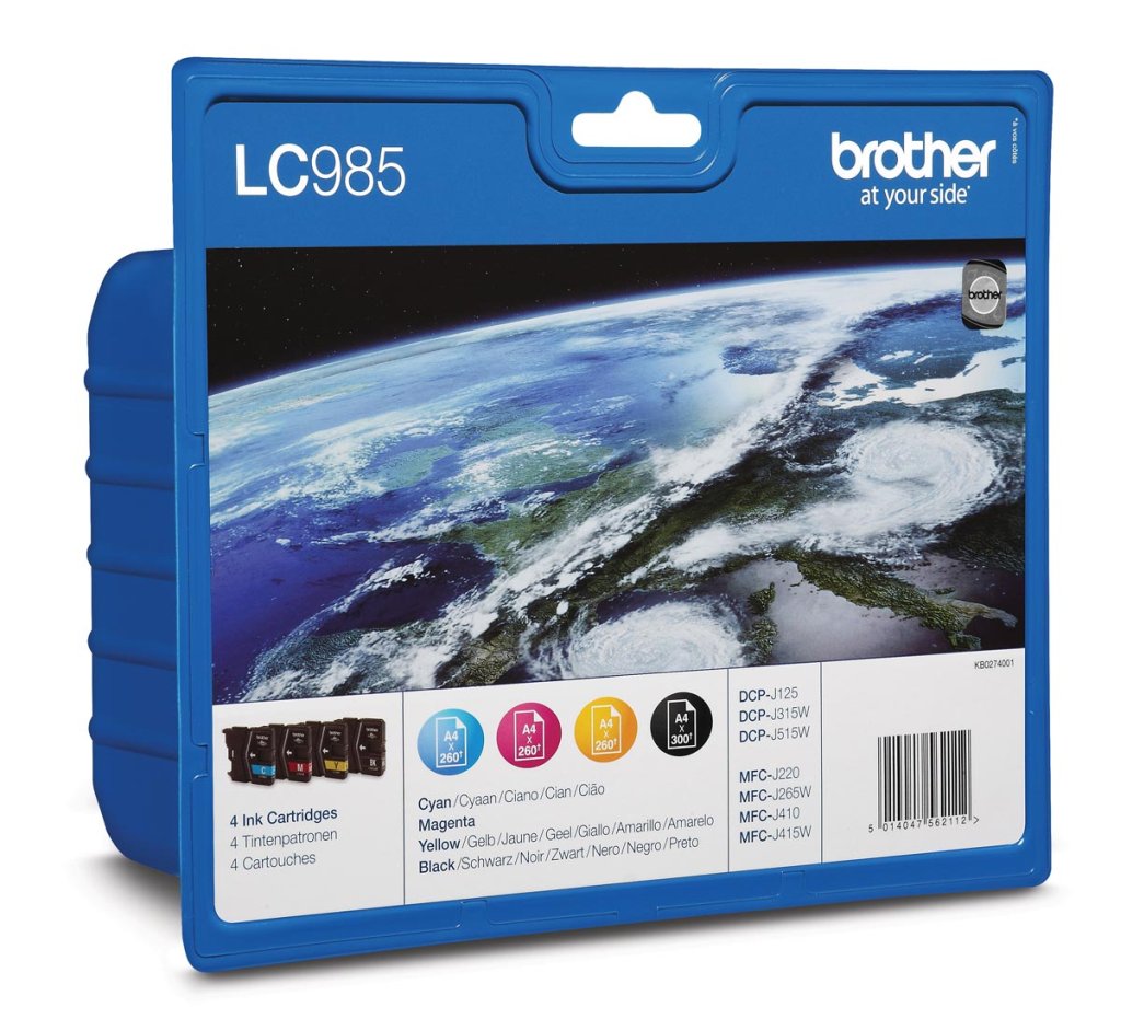 Brother Kit d'encre LC-985VALBP bk, c, m, y