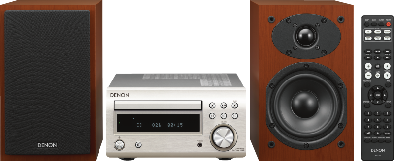 Denon micro-HiFi D-M41DAB Silver - cerise