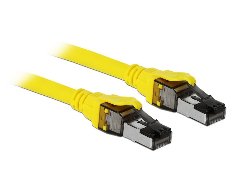 Delock Câble de raccordement RJ-45-RJ45 Cat 8.1, S/FTP, 3 m, jaune