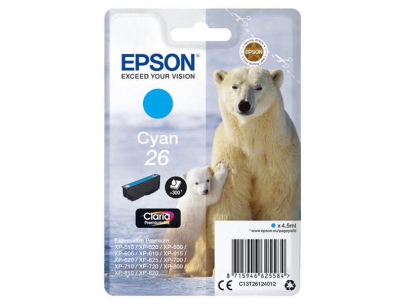 Epson Encre T26124012 Cyan