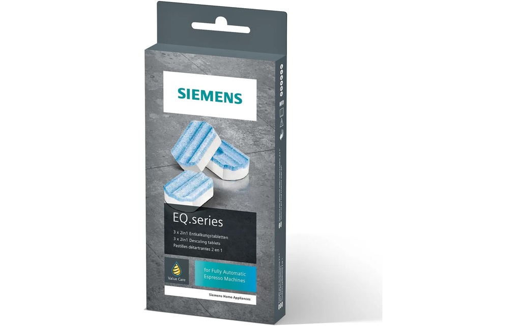Siemens détartrant pour machines à café & expresso TZ80002A Pastilles détartrantes 3er