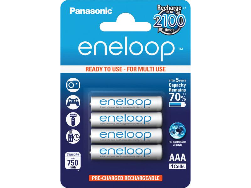 Panasonic Accumulateur Eneloop BK-4MCCE/4BE 750 mAh