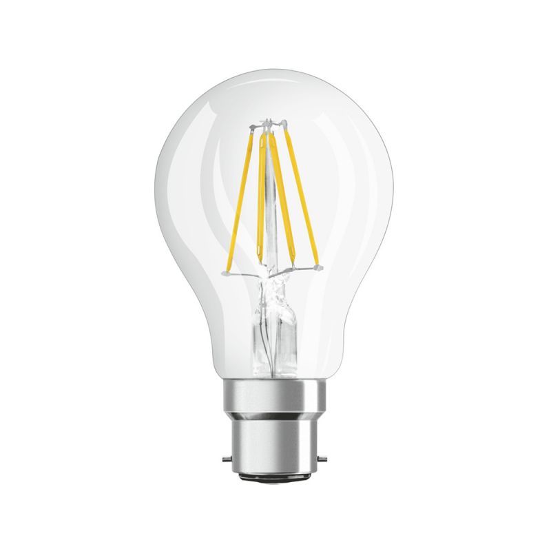 Osram Parathom Retrofit Classic B22d A60 7W 827 806lm Clear | Dimmable - Extra Warm White - Replaces 60W