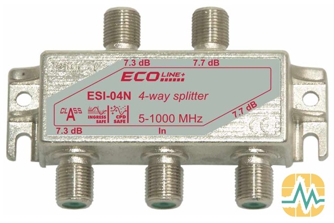 Répartiteurs CATV 4 voies, 8 dB