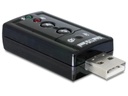 Delock Carte son USB2.0, Virtual 7.1, 24Bit/96Khz 3,5mm In/Out