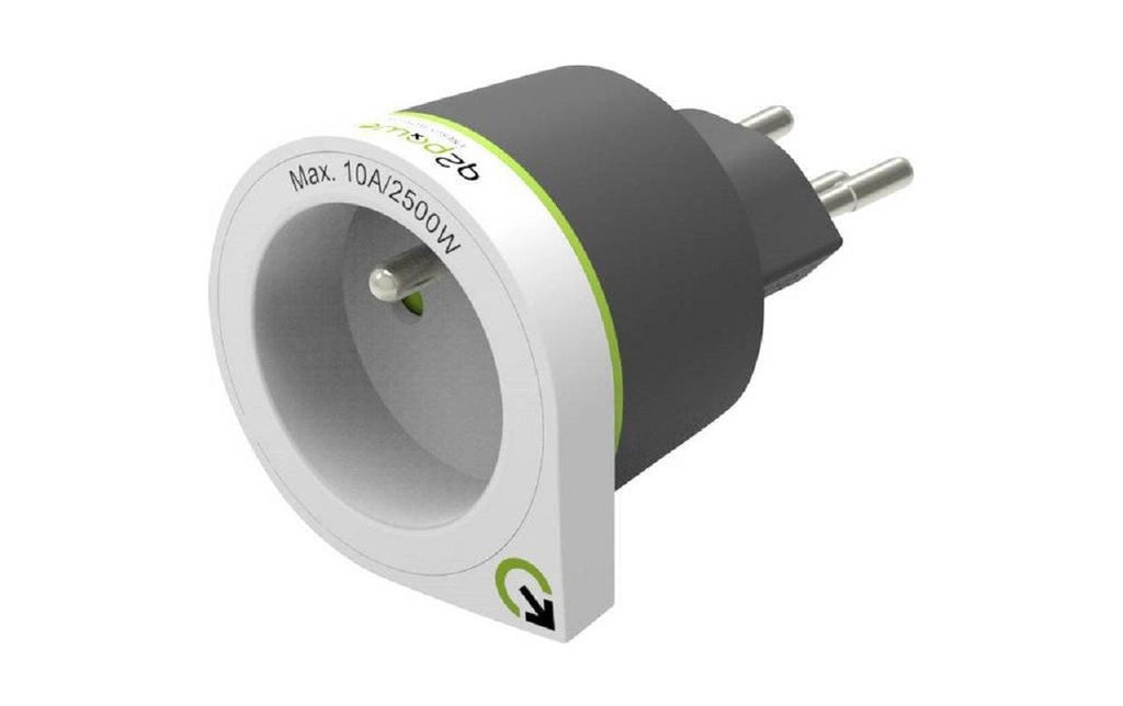 Q2Power Adaptateur de voyage FR-CH