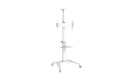 PureMounts Trolley TV PDS-0003C PureMounts DS, blanc