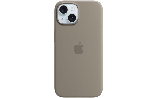 [MT0Q3ZM/A] Apple Silicone Case avec MagSafe iPhone 15 (Brun)