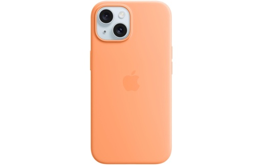 [MT0W3ZM/A] Apple Silicone Case avec MagSafe iPhone 15 (Orange)