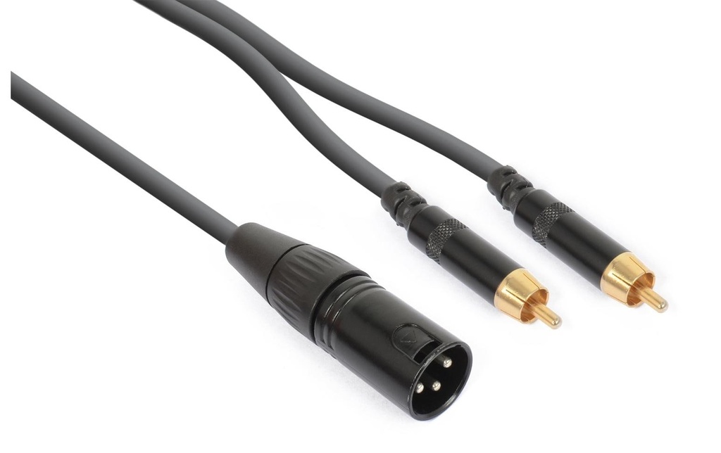 PD Connex CX58-1 XLR 3 pôles, mâle - Cinch 1.5 m